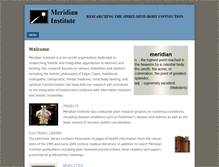Tablet Screenshot of meridianinstitute.com